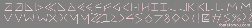 Шрифт Uncialfifty – розовые шрифты на сером фоне