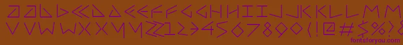 Шрифт Uncialfifty – фиолетовые шрифты на коричневом фоне