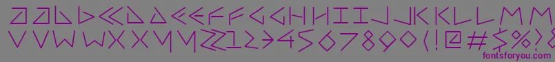 Шрифт Uncialfifty – фиолетовые шрифты на сером фоне