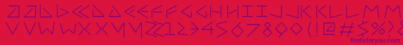 Шрифт Uncialfifty – фиолетовые шрифты на красном фоне
