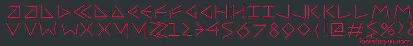 Uncialfifty Font – Red Fonts on Black Background