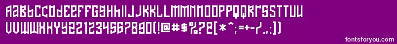 NaftaleneRegular Font – White Fonts on Purple Background