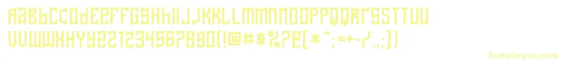 NaftaleneRegular Font – Yellow Fonts on White Background