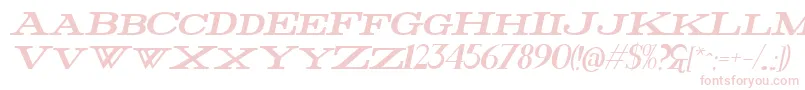 Шрифт FatItalic – розовые шрифты