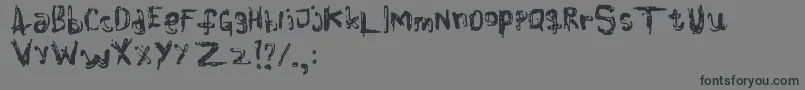 Colourblind Font – Black Fonts on Gray Background