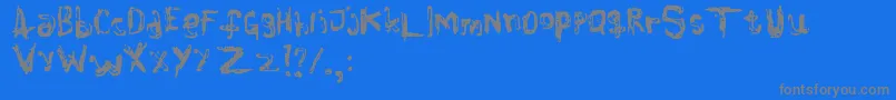 Colourblind Font – Gray Fonts on Blue Background