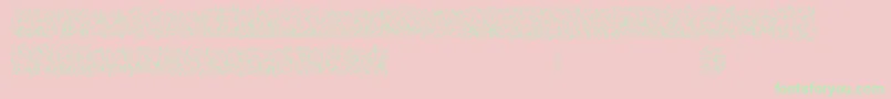 OaklandHills1991 Font – Green Fonts on Pink Background
