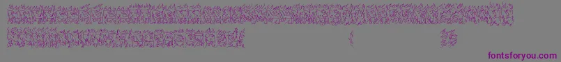 OaklandHills1991 Font – Purple Fonts on Gray Background