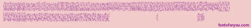 OaklandHills1991 Font – Purple Fonts on Pink Background