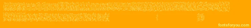OaklandHills1991 Font – Yellow Fonts on Orange Background