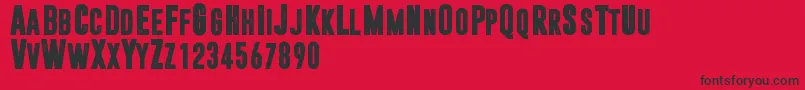 Dreamwalker Font – Black Fonts on Red Background