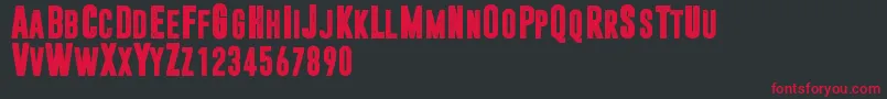 Dreamwalker Font – Red Fonts on Black Background