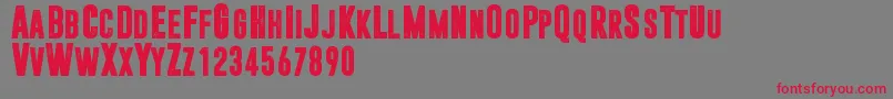 Police Dreamwalker – polices rouges sur fond gris