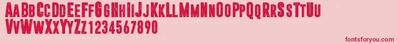 Dreamwalker Font – Red Fonts on Pink Background