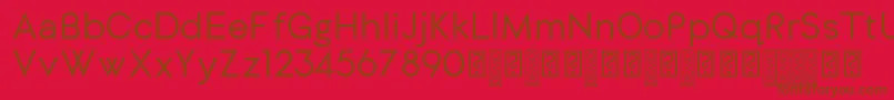 DylangothicRegular Font – Brown Fonts on Red Background