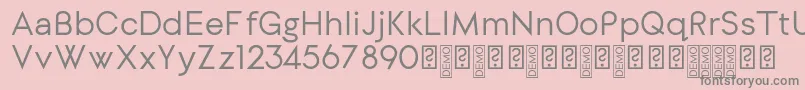 DylangothicRegular Font – Gray Fonts on Pink Background