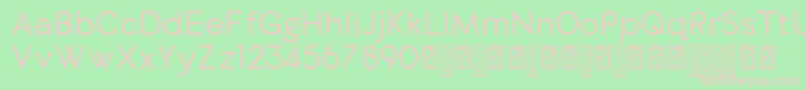 DylangothicRegular Font – Pink Fonts on Green Background