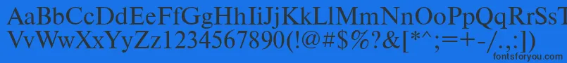 PtNewtonCyrillic Font – Black Fonts on Blue Background