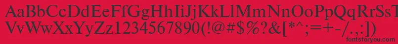 PtNewtonCyrillic Font – Black Fonts on Red Background