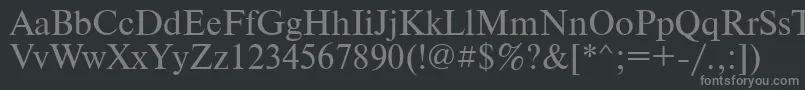 Шрифт PtNewtonCyrillic – серые шрифты на чёрном фоне