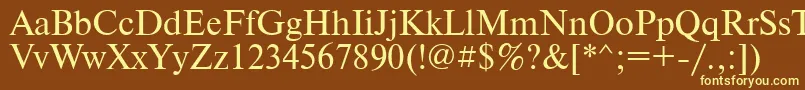 PtNewtonCyrillic Font – Yellow Fonts on Brown Background