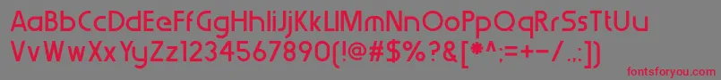 WerkhausMedium Font – Red Fonts on Gray Background