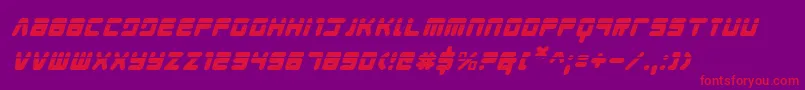 fuente YoungTechsLaserItalic – Fuentes Rojas Sobre Fondo Morado