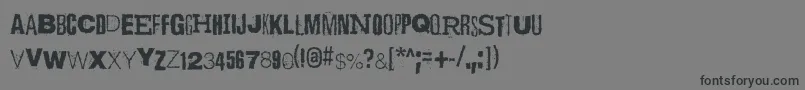 ScizzorwreckHalbfettAlt Font – Black Fonts on Gray Background
