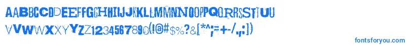 ScizzorwreckHalbfettAlt-Schriftart – Blaue Schriften