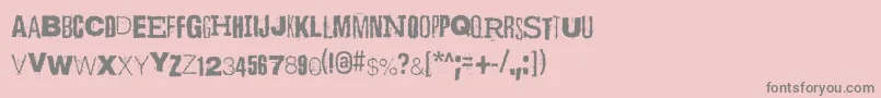 ScizzorwreckHalbfettAlt Font – Gray Fonts on Pink Background