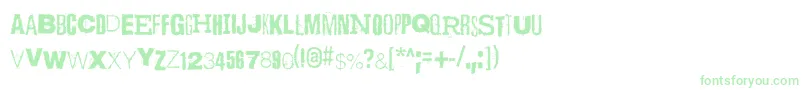 ScizzorwreckHalbfettAlt-Schriftart – Grüne Schriften
