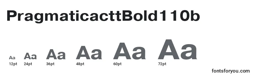 PragmaticacttBold110b Font Sizes