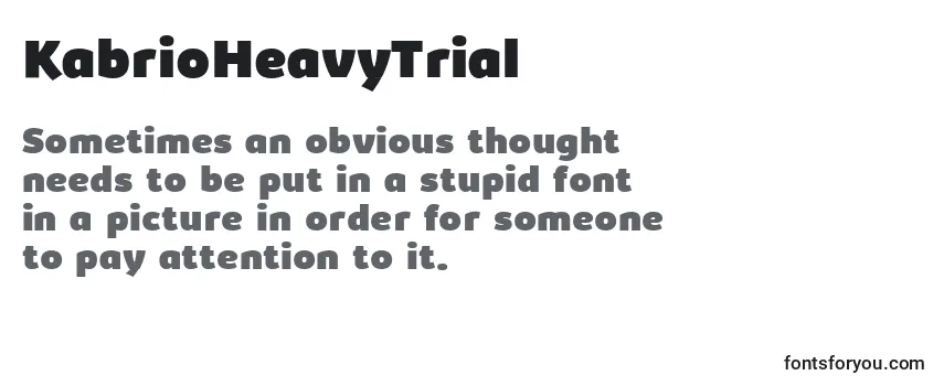 KabrioHeavyTrial Font