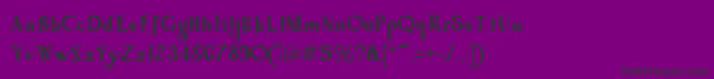 TriflesRegular Font – Black Fonts on Purple Background