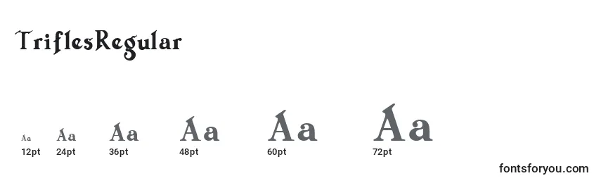 TriflesRegular Font Sizes