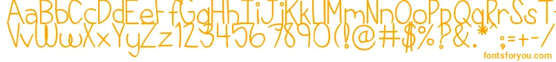 Шрифт DjbThisIsMyLife – оранжевые шрифты