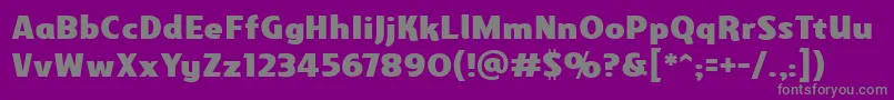Шрифт Gravesidebb – серые шрифты на фиолетовом фоне