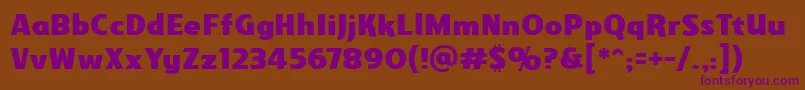Шрифт Gravesidebb – фиолетовые шрифты на коричневом фоне