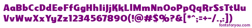 Gravesidebb Font – Purple Fonts on White Background