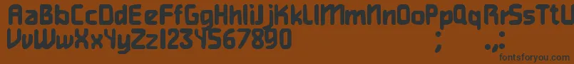 HeavyWeightGamer Font – Black Fonts on Brown Background