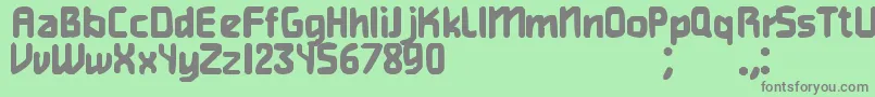 HeavyWeightGamer Font – Gray Fonts on Green Background