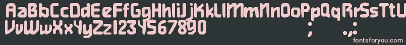 HeavyWeightGamer Font – Pink Fonts on Black Background