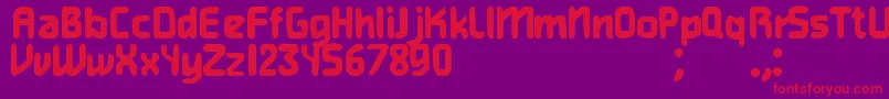 HeavyWeightGamer Font – Red Fonts on Purple Background