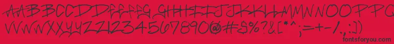 Brasmrg Font – Black Fonts on Red Background