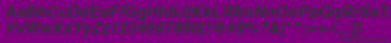 フォントPromtimperialBoldItalic – 紫の背景に黒い文字