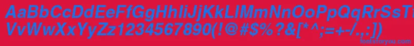 More about PromtimperialBoldItalic Font PromtimperialBoldItalic Font – Blue Fonts on Red Background
