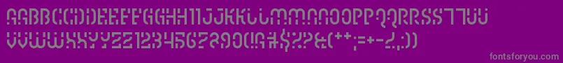 Ipscrik Font – Gray Fonts on Purple Background