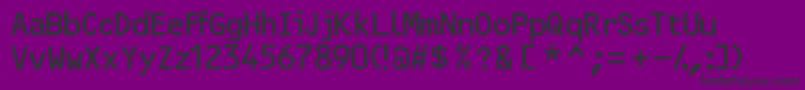 Więcej informacji o czcionce Ocr2ssk Czcionka Ocr2ssk – czarne czcionki na fioletowym tle