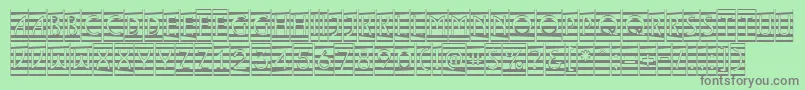 ALancetcmmr Font – Gray Fonts on Green Background