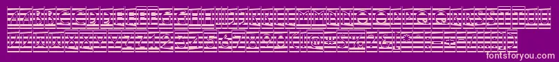 ALancetcmmr Font – Pink Fonts on Purple Background